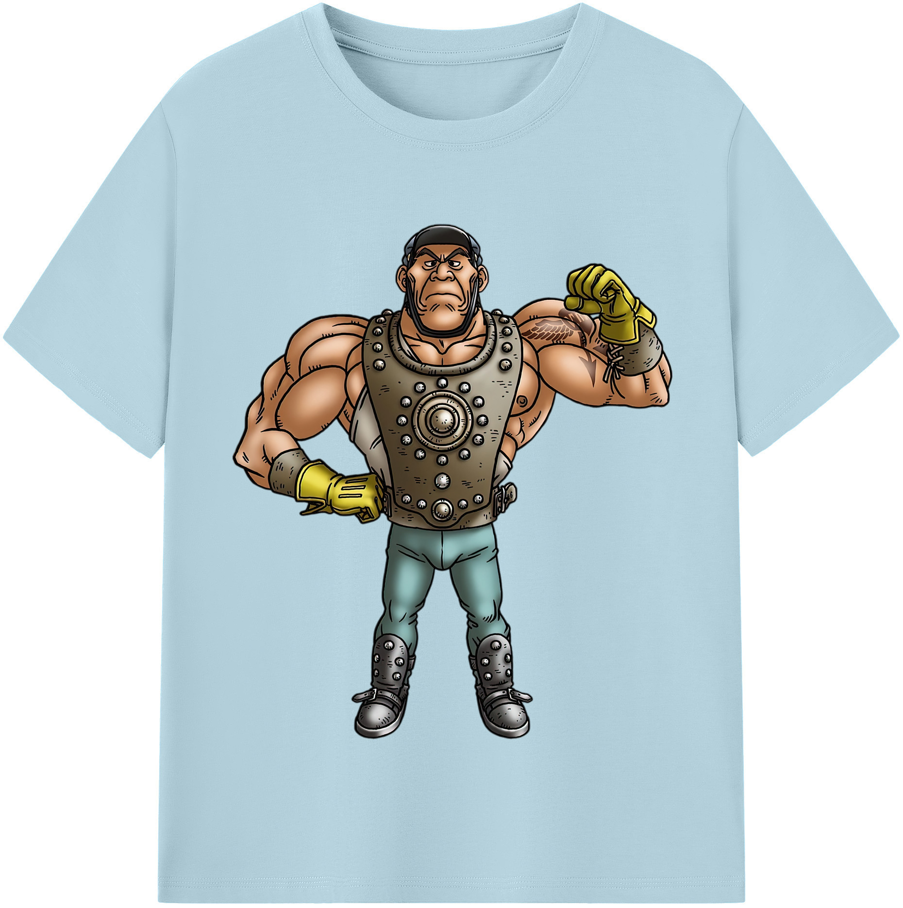 （画像用） ドラゴンクエスト Doragon Kuesuto Dragon Quest 綿100％半袖Tシャツ（フロントプリント）